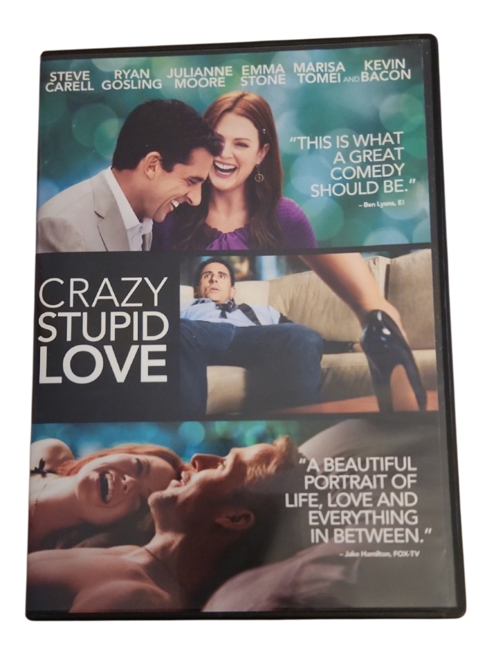 Crazy Stupid Love DVD Case - Movie Cover with Blue & Black Accents